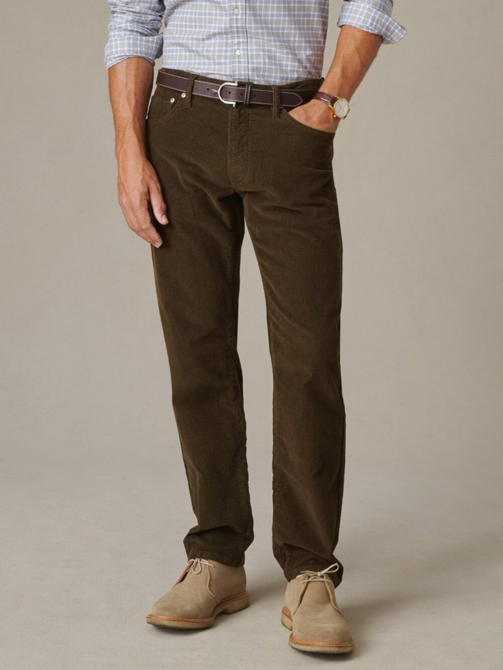 J McLaughlin Mercer Corduroy Pants - Olive NEW